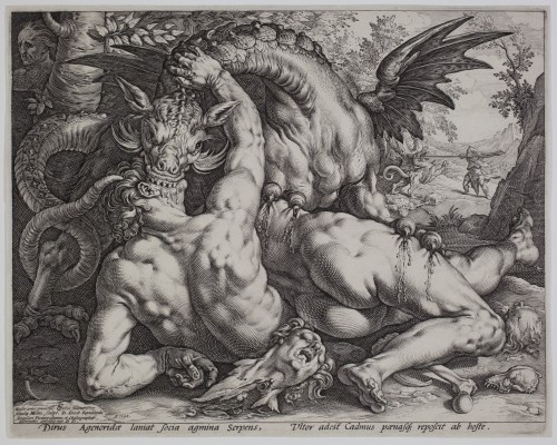 Hendrick GOLTZIUS : Le Dragon dévorant les compagnons de Cadmos - Sarah Sauvin